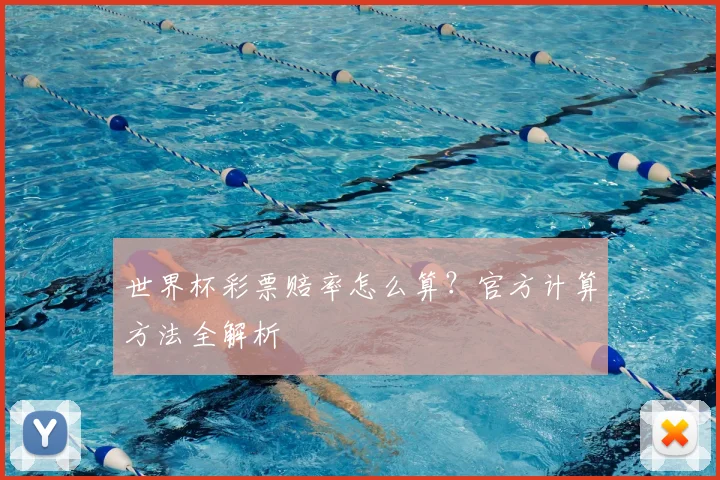 世界杯彩票赔率怎么算？官方计算方法全解析